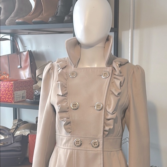 Atmosphere Women's Cream Double-Breasted Pea Coat from the south of France 🇫🇷 - Picture 6 of 14